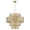Z-Lite Dealey Chandelier, 13-Light, 25.75 In.W x 23.25 In.H, Heirloom Brass/Heirloom Brass 822P26-HB - alternate 3